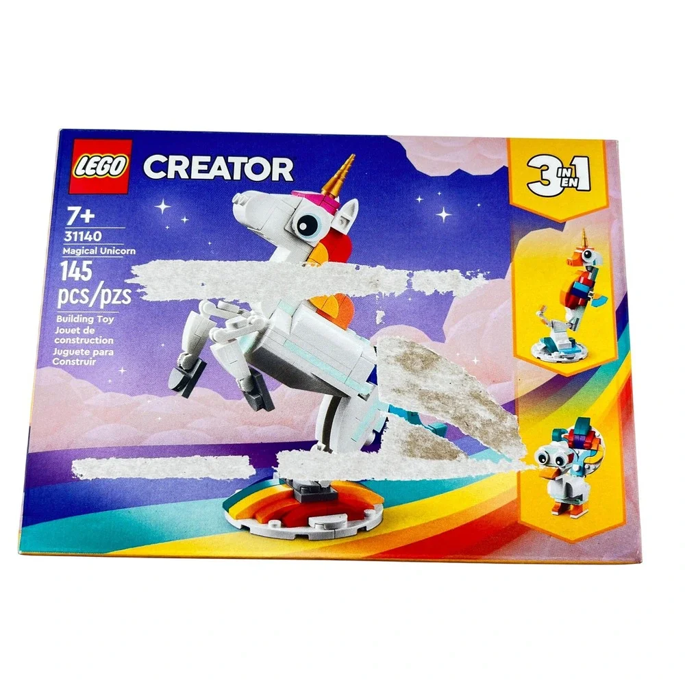 LEGO 31140 Magical Unicorn Creator Rainbow 3-in-1 145 Pcs Magical Creatures
